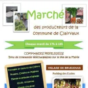 Marché de producteurs locaux à Bruéjouls