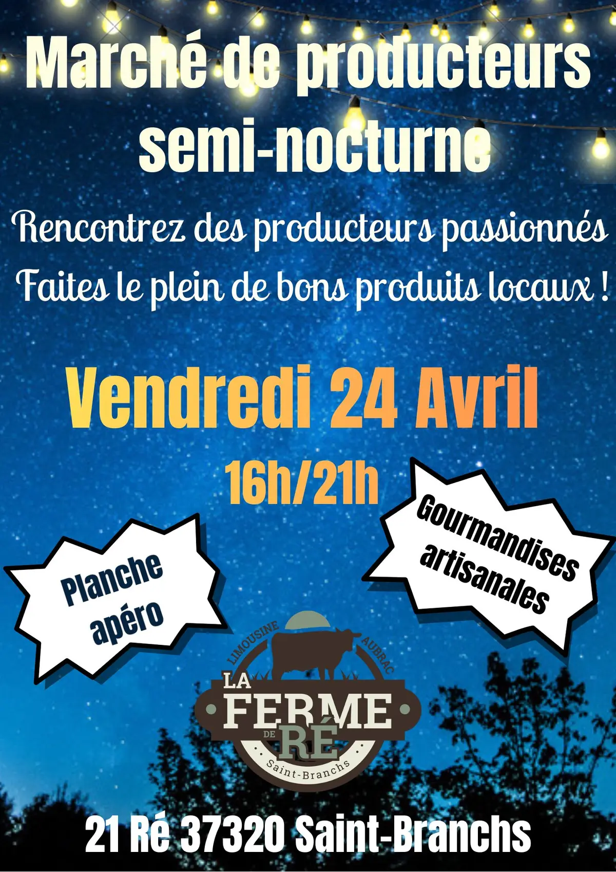 Marché de Producteurs semi-nocturne - La Ferme de Ré