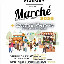 Marché de soirée des producteurs à Vignory