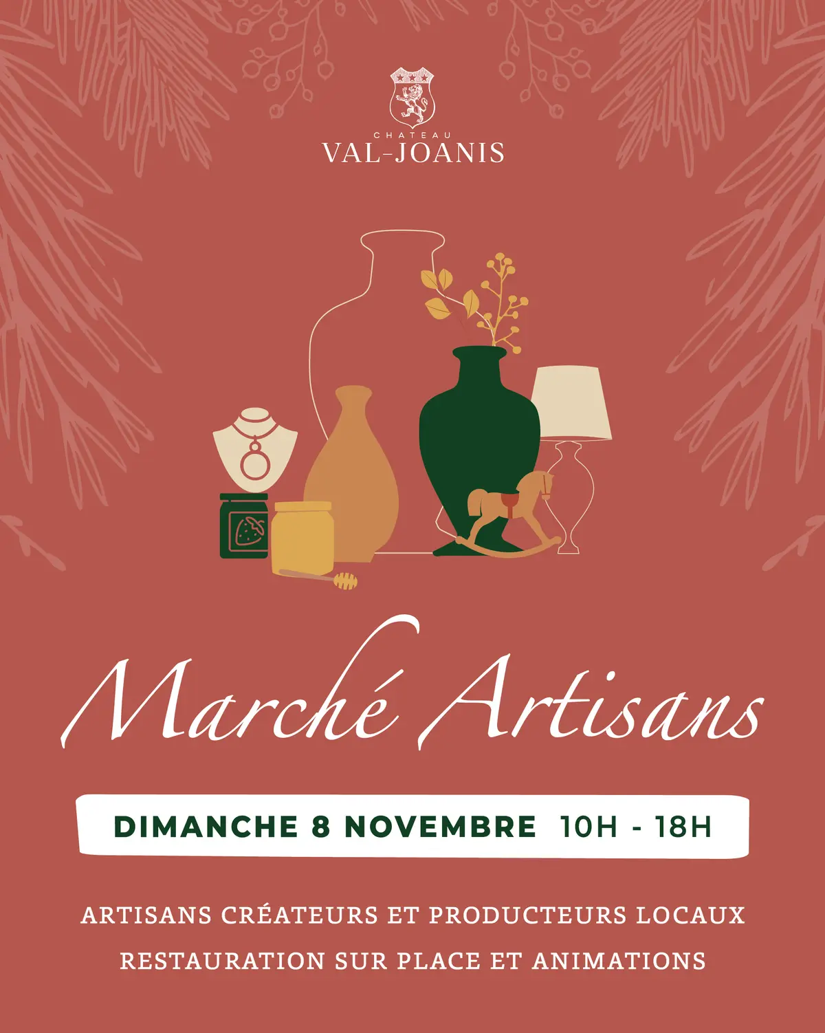 Marché des artisans au Château Val Joanis