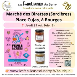 Marché des Birettes à Bourges, Place Cujas, avec Les Fabuleuses du Berry : jeudi 29 oct. 14h-19h