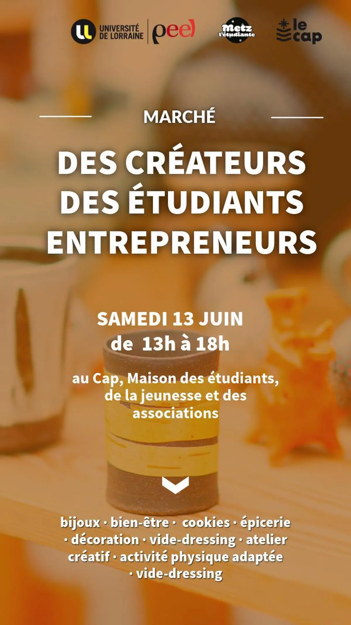 Marché des créateurs des étudiants-entrepreneurs
