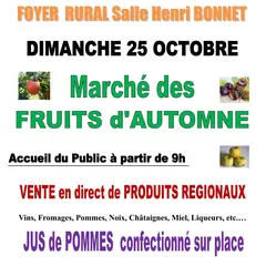 Marché des fruits d'automne