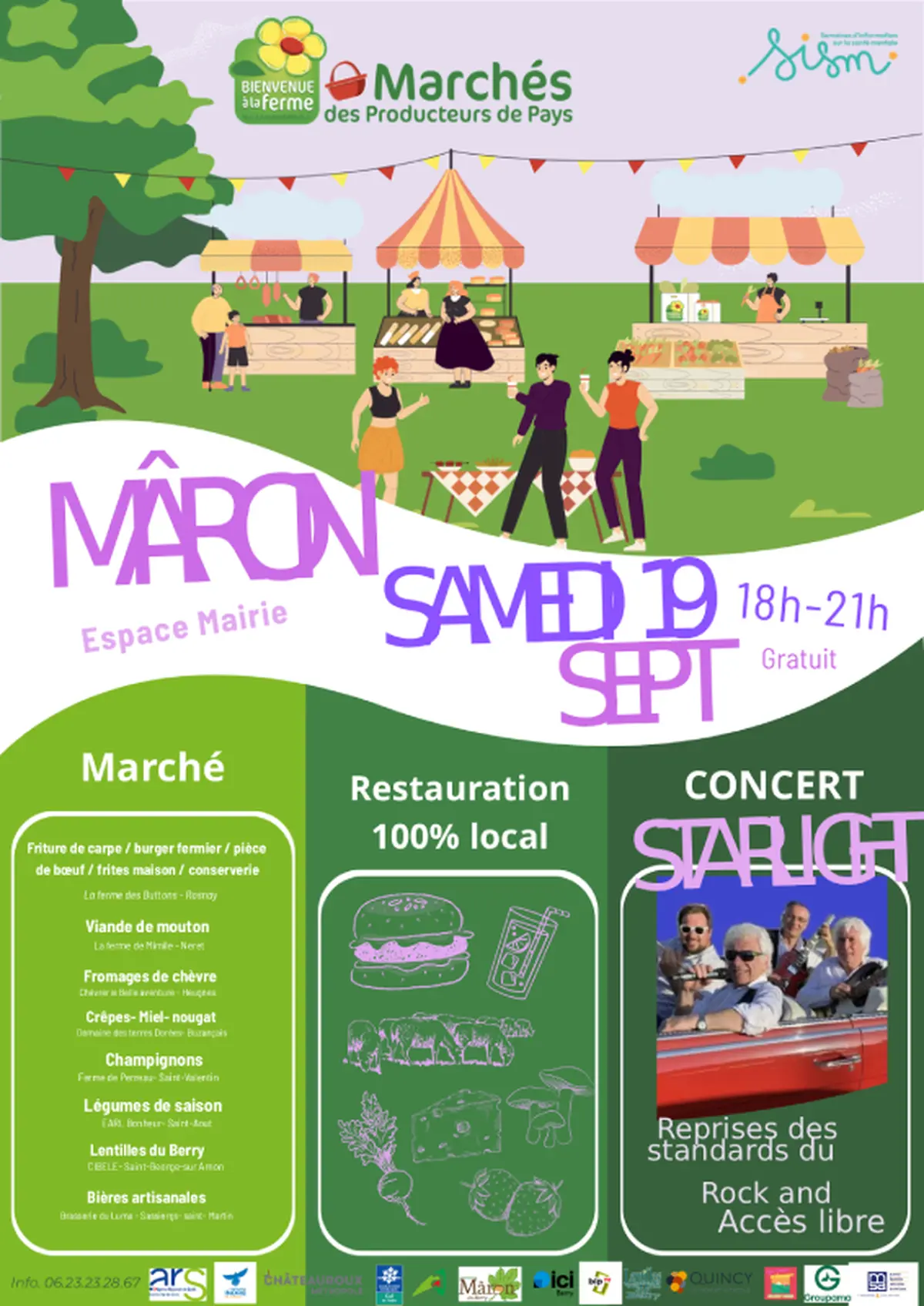 Marché des producteurs et Concert de Rock