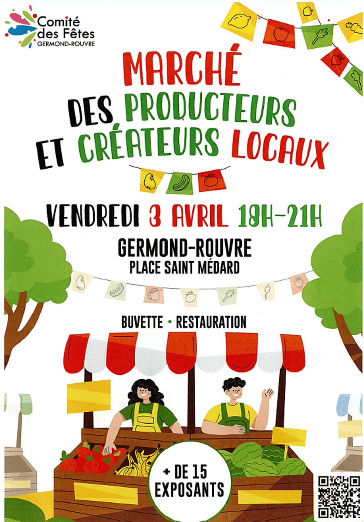 Marché des producteurs et créateurs locaux à Germond-Rouvre