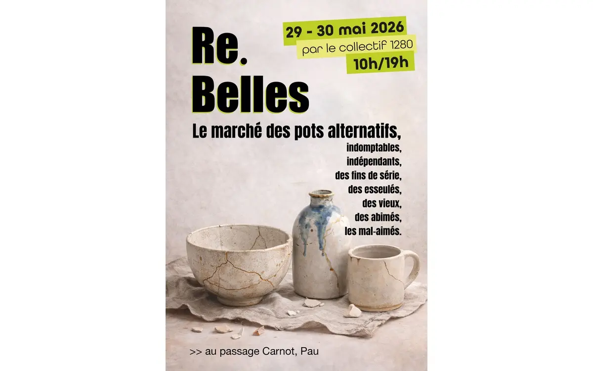 Marché des Re.Belles.  Braderie des céramistes locaux