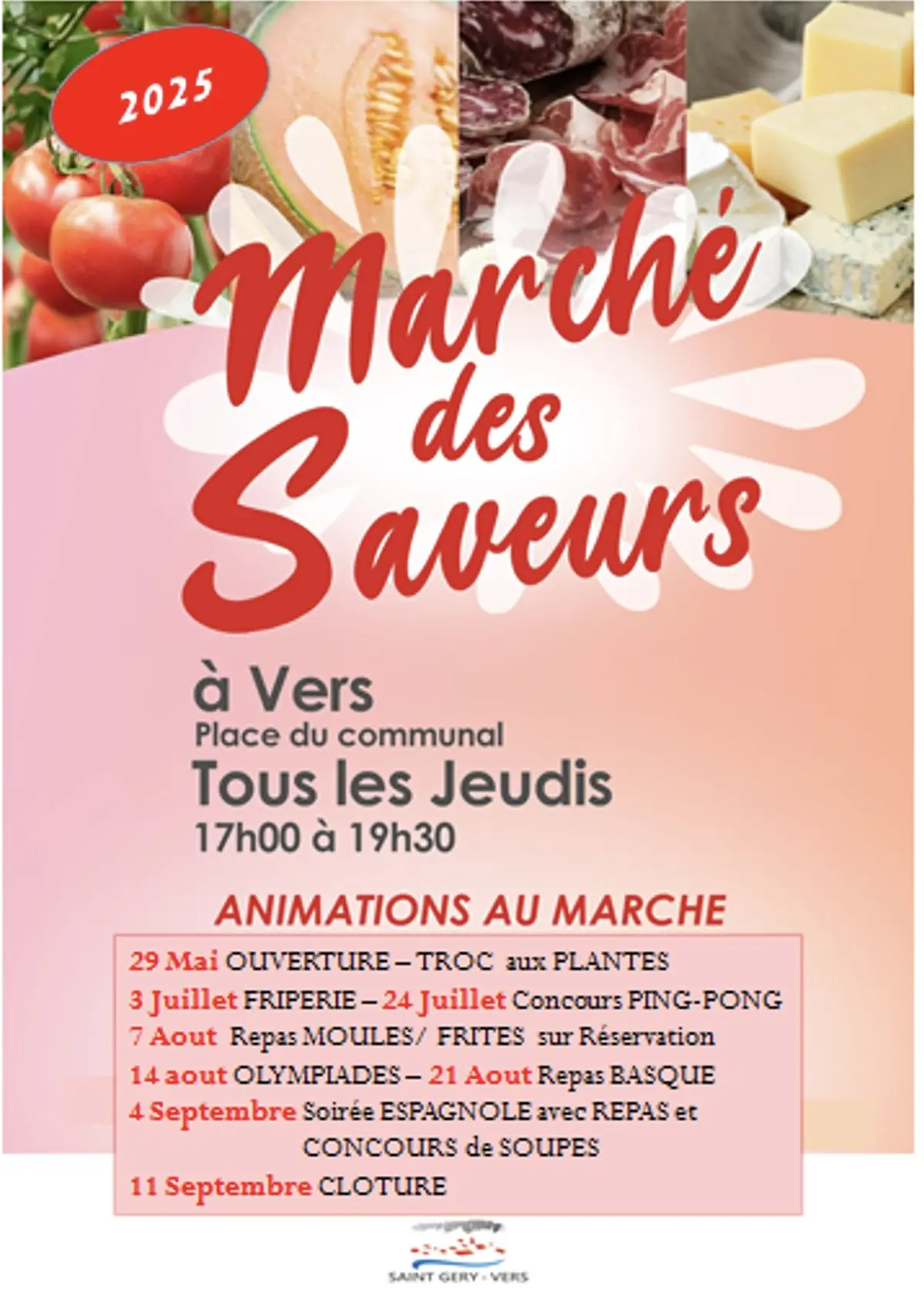 Marché des Saveurs à Vers