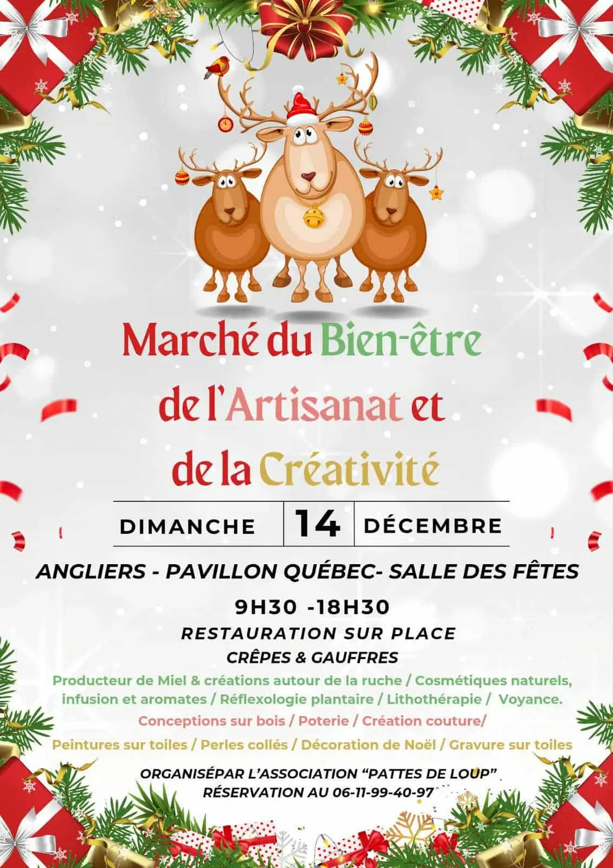 Marché du Bien-être de l'Artisanat et de la Créativité de l'association Pattes de Loup