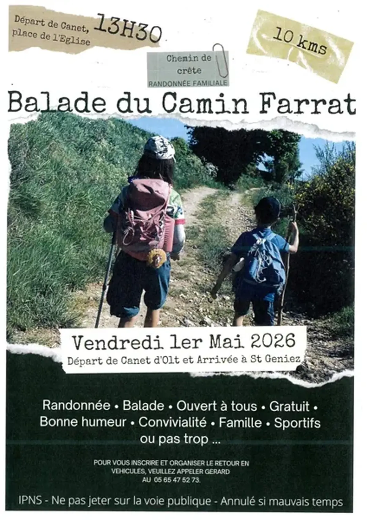 Marche du Camin Farrat à Canet d'Olt
