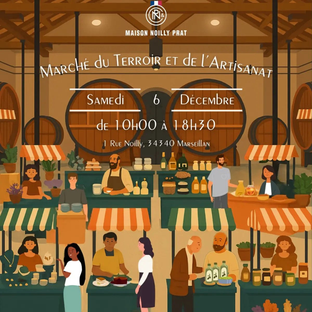 Marché Du Terroir Et De L'Artisanat à La Maison Noilly Prat