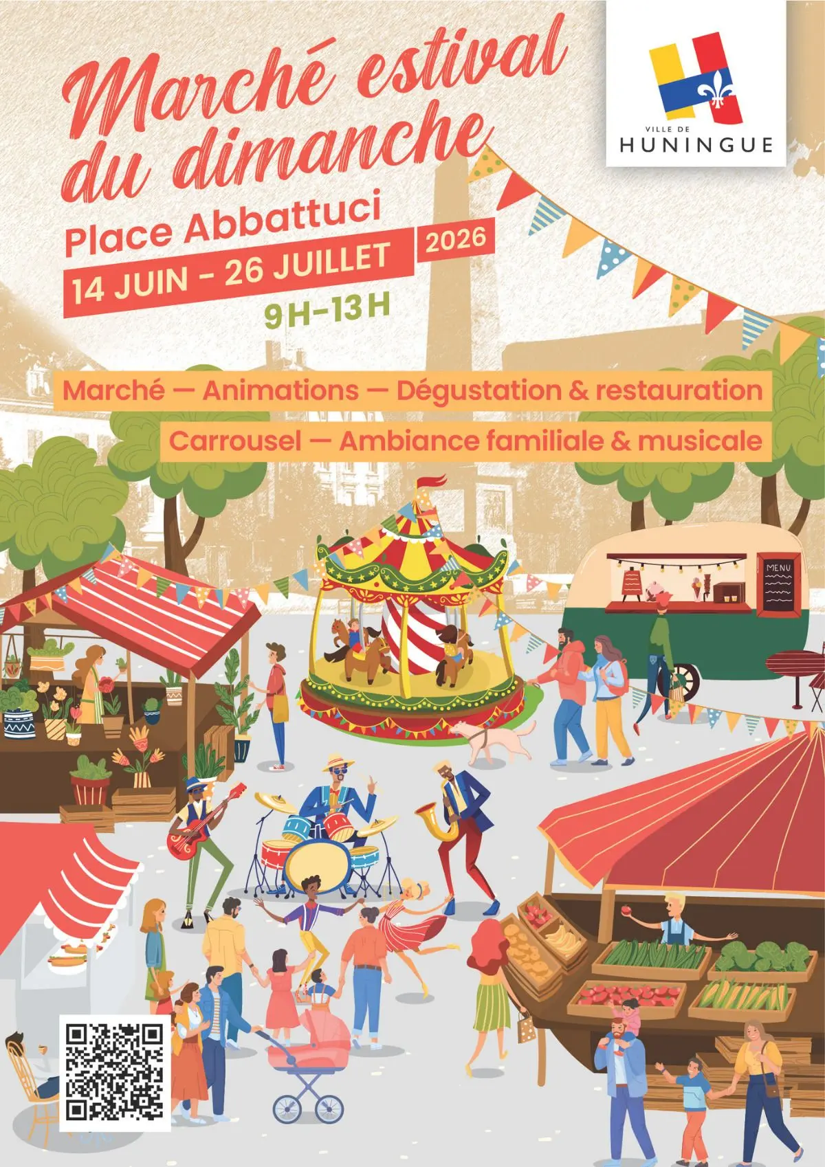 Marché estival du dimanche à Huningue