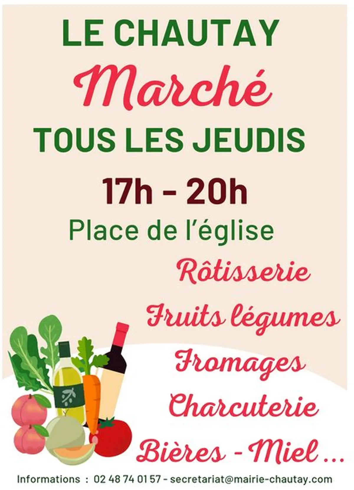 Marché estival Le Chautay - Jeudi