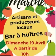 Marché et bar à huîtres