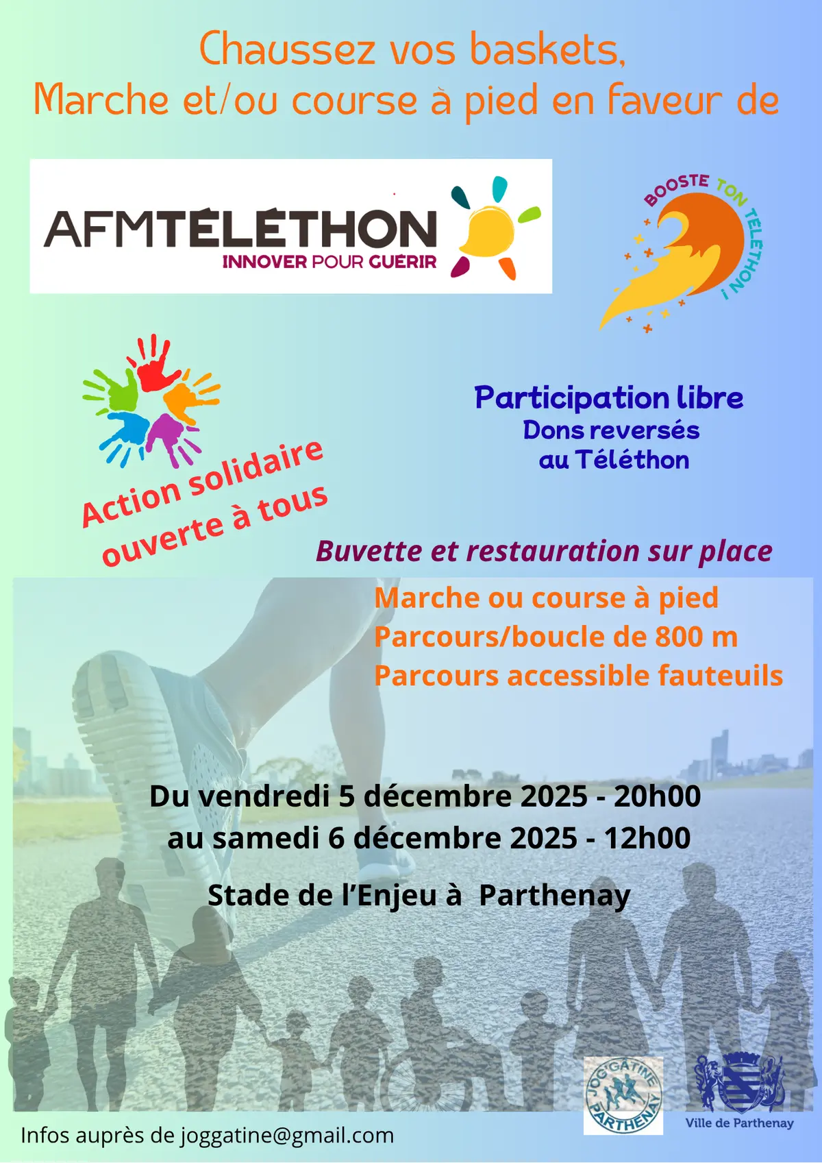 Marche et / ou course à pied solidaire pour le Téléthon