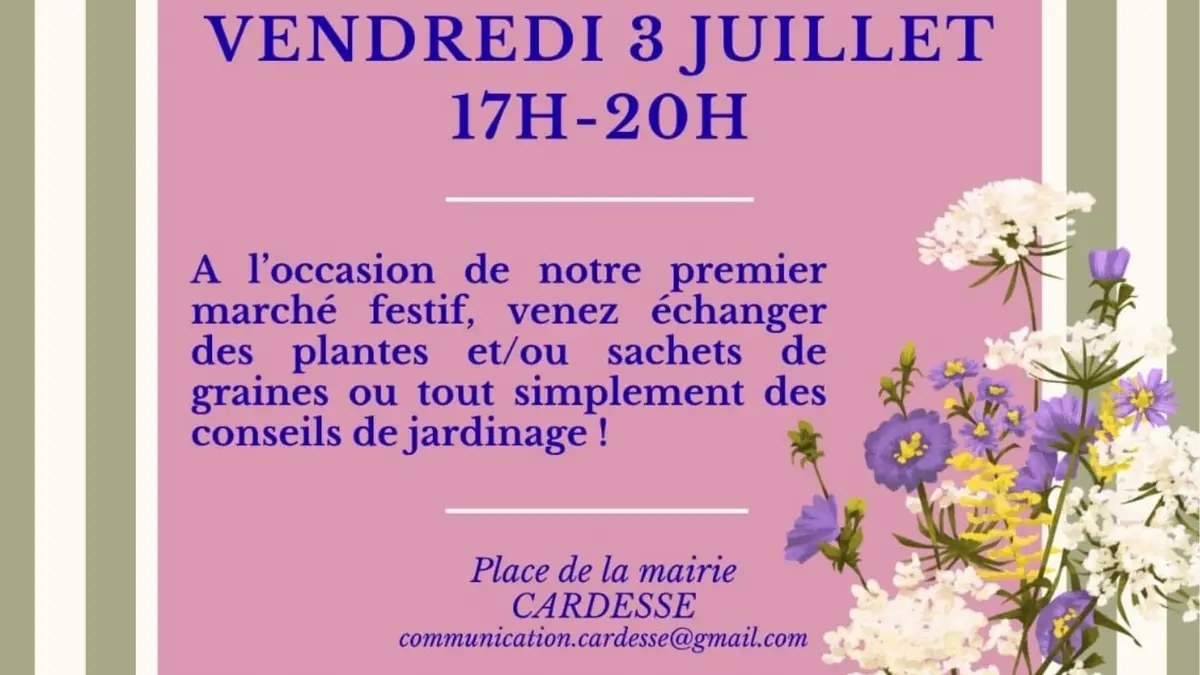Marché et troc de plantes