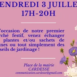 Marché et troc de plantes