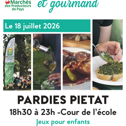 Marché fermier et gourmand des producteurs de Pays
