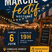 Marché festif nocturne