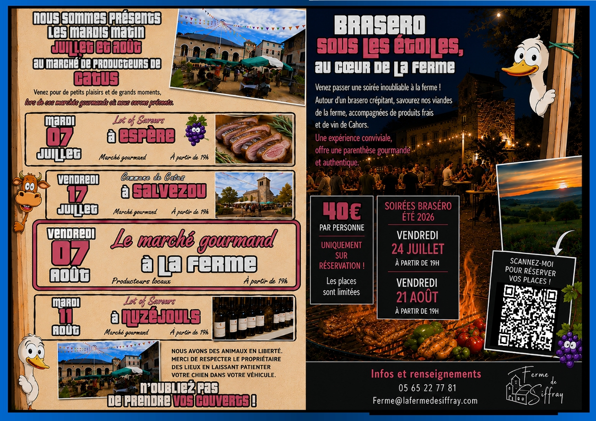 Marché gourmand à La ferme de Siffray