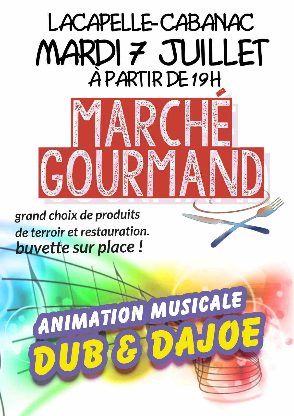 Marché gourmand à Lacapelle-Cabanac