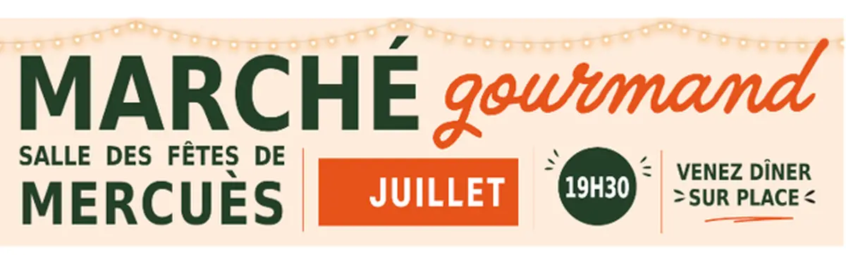 Marché gourmand à Mercuès