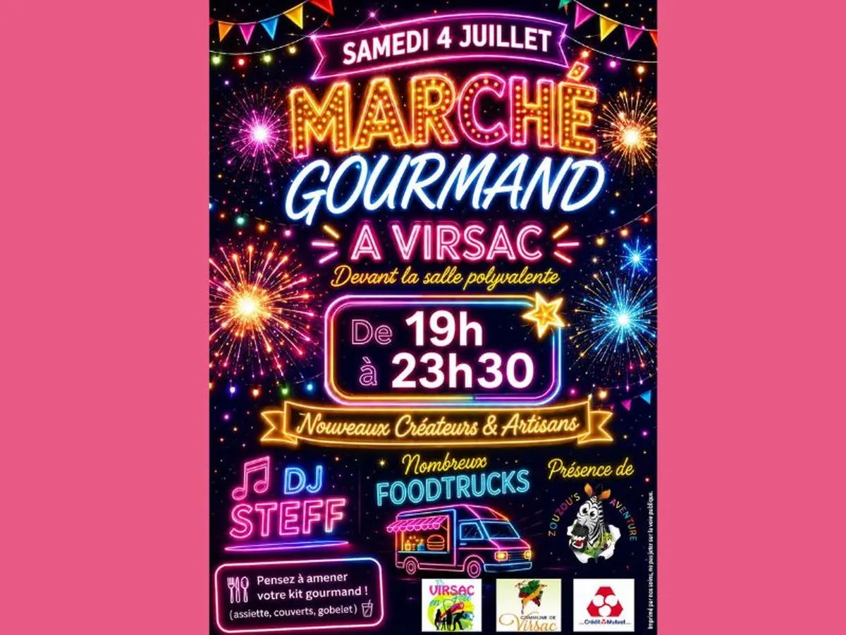 Marché gourmand à Virsac