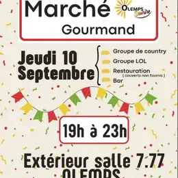 Marché Gourmand de l'association Olemps Sourire