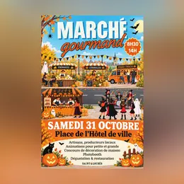 Marché gourmand de Saint-Loubès à l'occasion d'Halloween