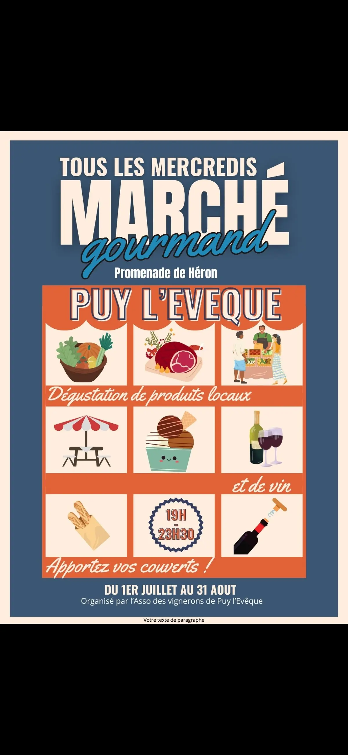 Marché gourmand des producteurs à Puy-l'Evêque