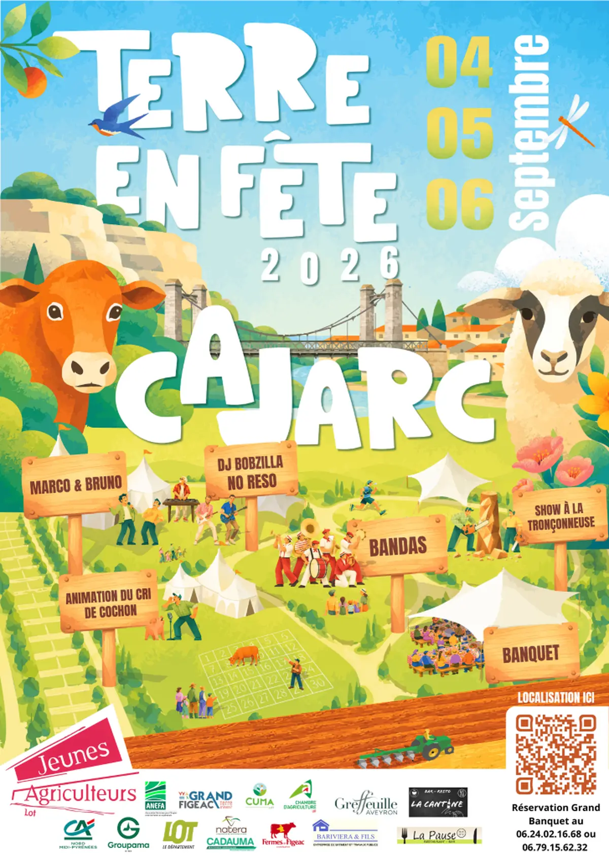 Marché gourmand deTerre en fête à Cajarc