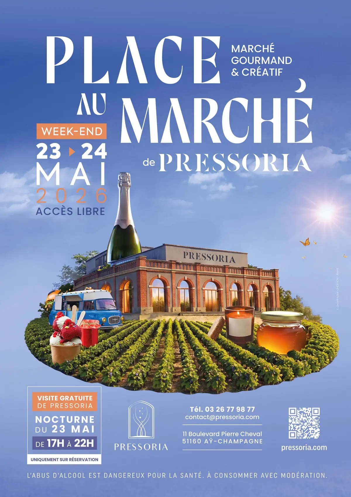 Marché gourmand et créatif + visite nocturne gratuite