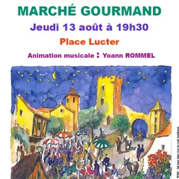 Marché gourmand  nocturne à Capdenac le Haut