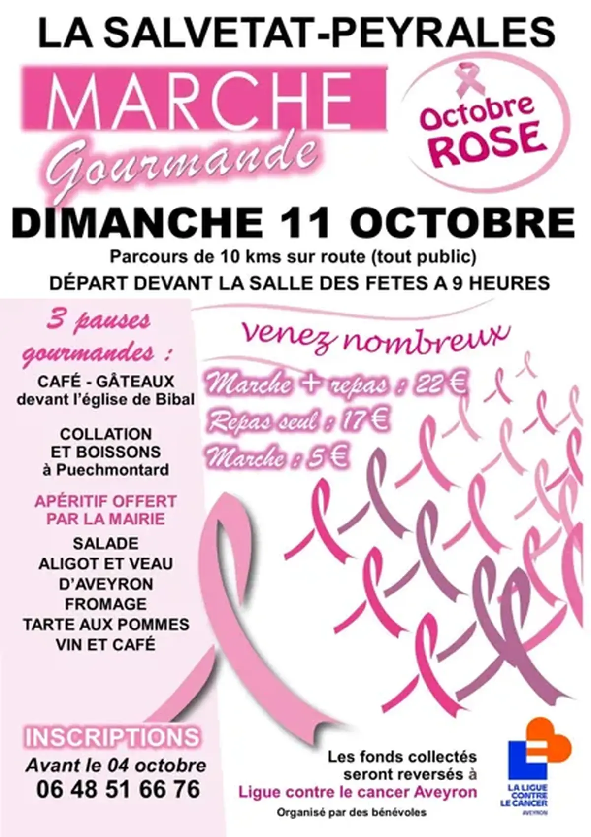 Marche gourmande Octobre rose