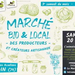 Marché hebdomadaire bio et local d'Ardin (samedi matin)
