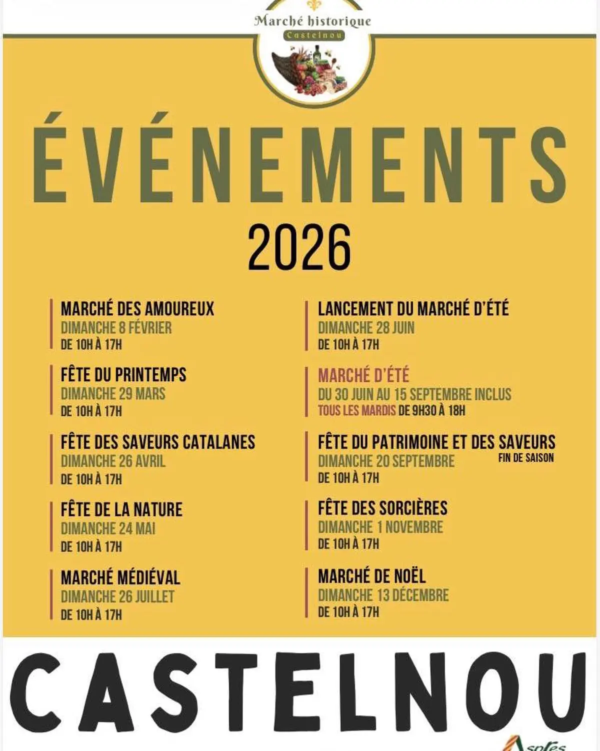 Marché Historique De Castelnou - Fête Des Sorcières