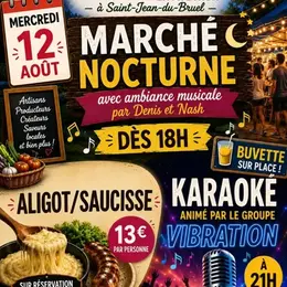 Marché nocturne animé