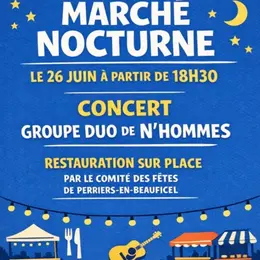 Marché nocturne et concert