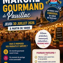 Marché nocturne et gourmand à Pauillac