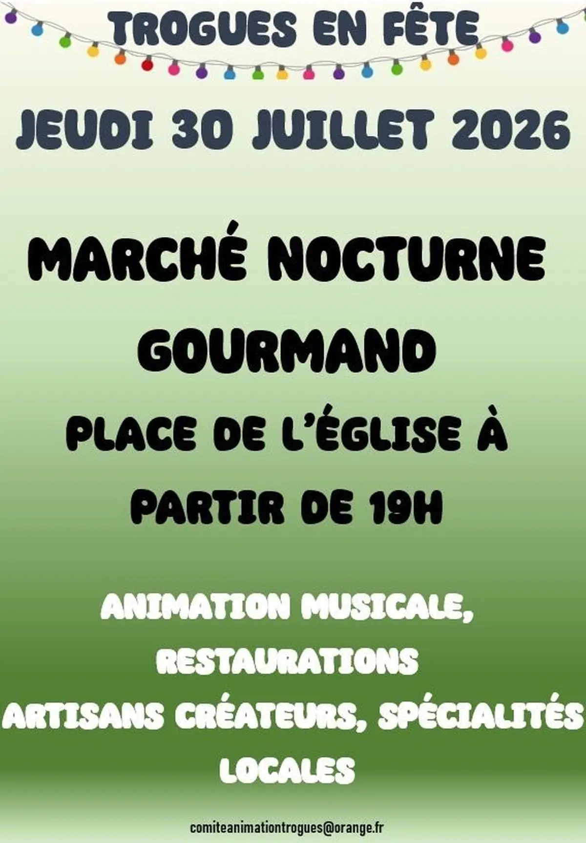 Marché nocturne gourmand