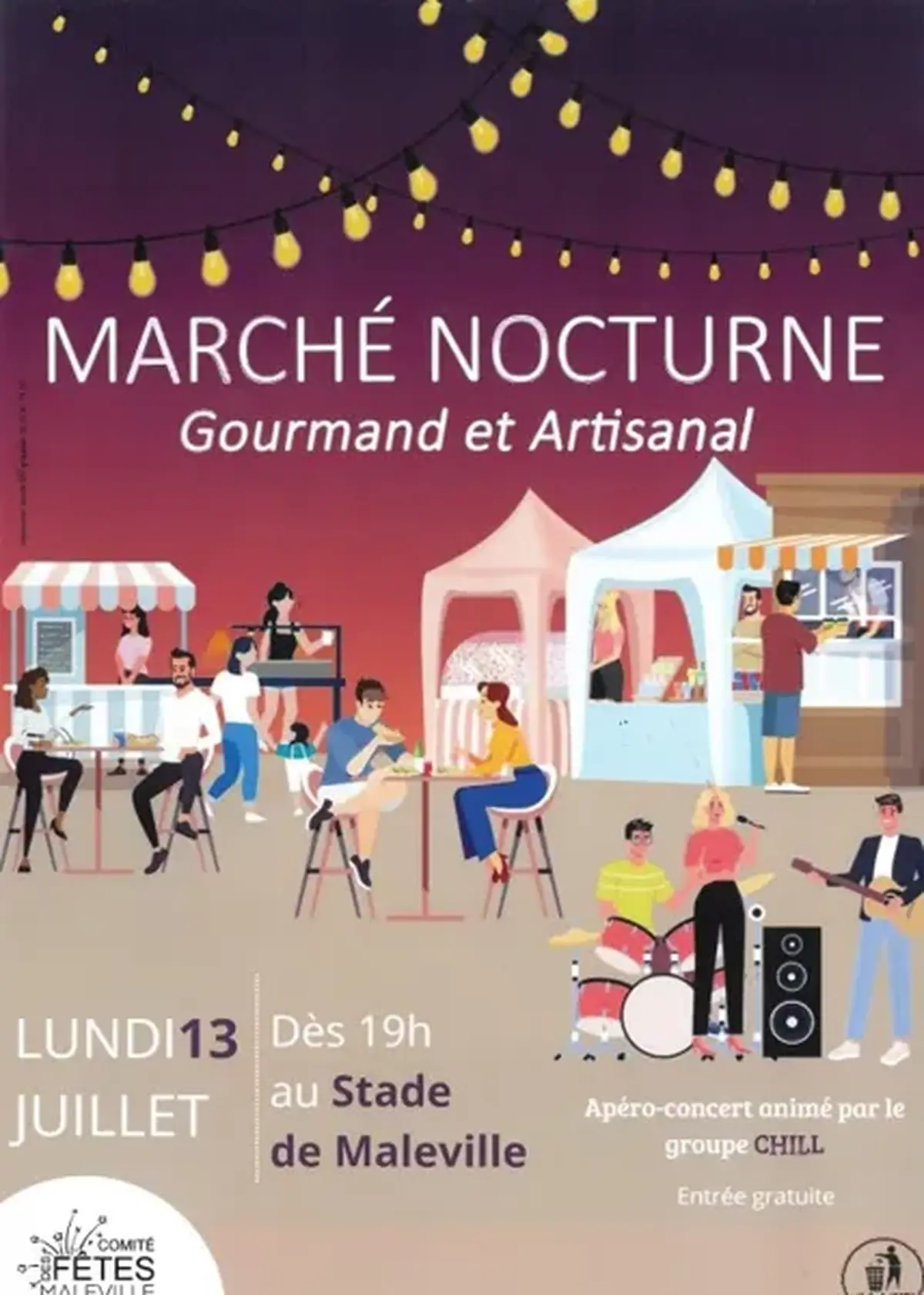 Marché nocturne gourmand et artisanal