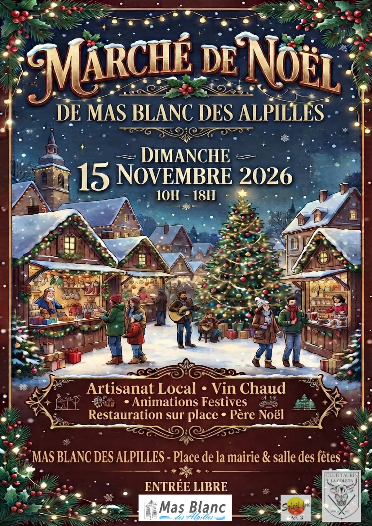 Marché Noël de Mas Blanc les Alpilles