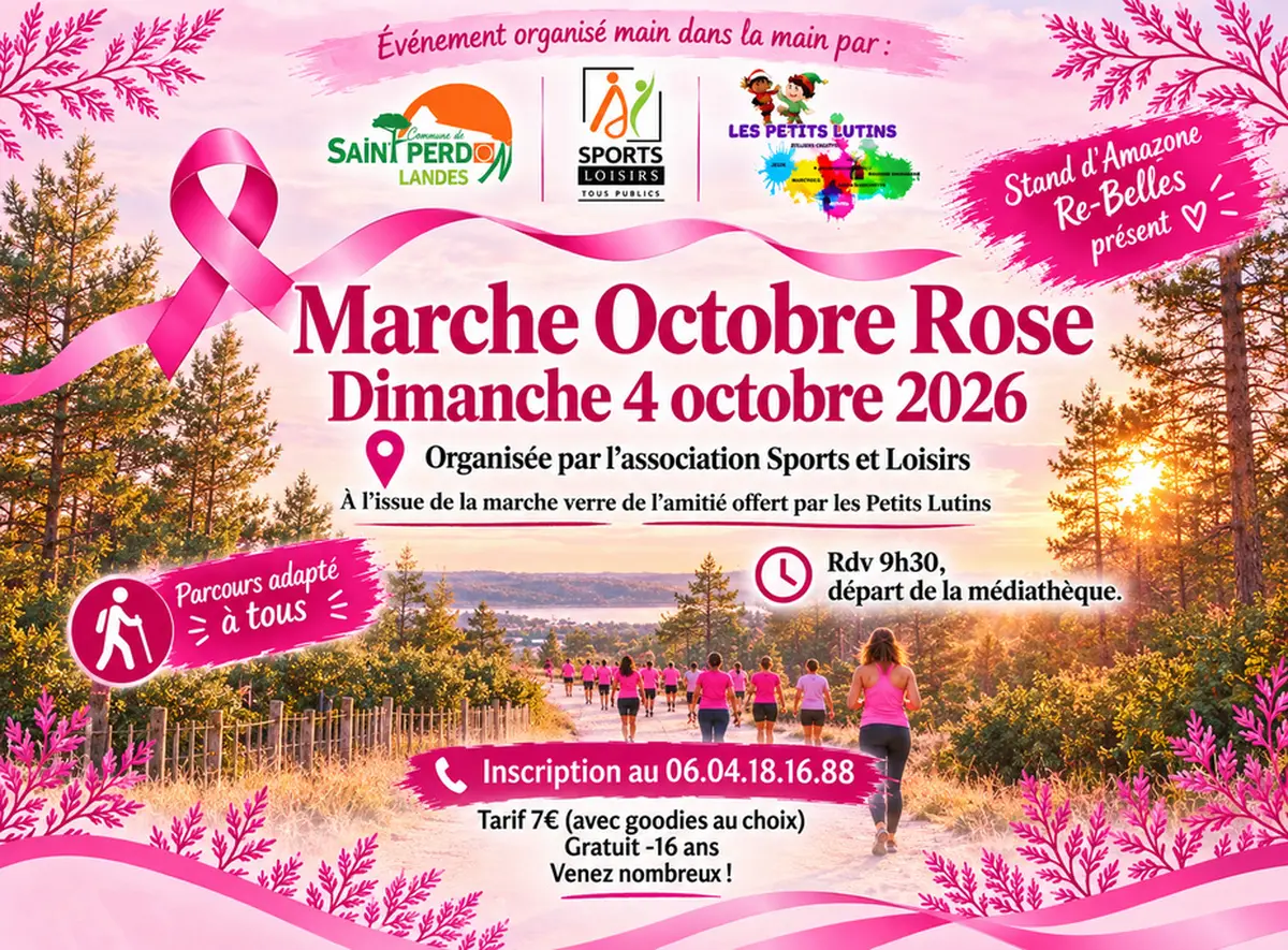 Marche Octobre rose à St Perdon