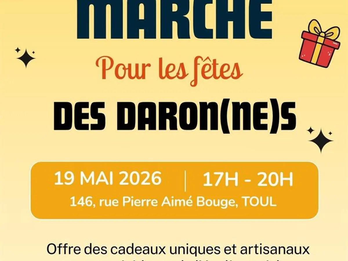 Marché pour la fête des Daron(ne)s - L'Atelier
