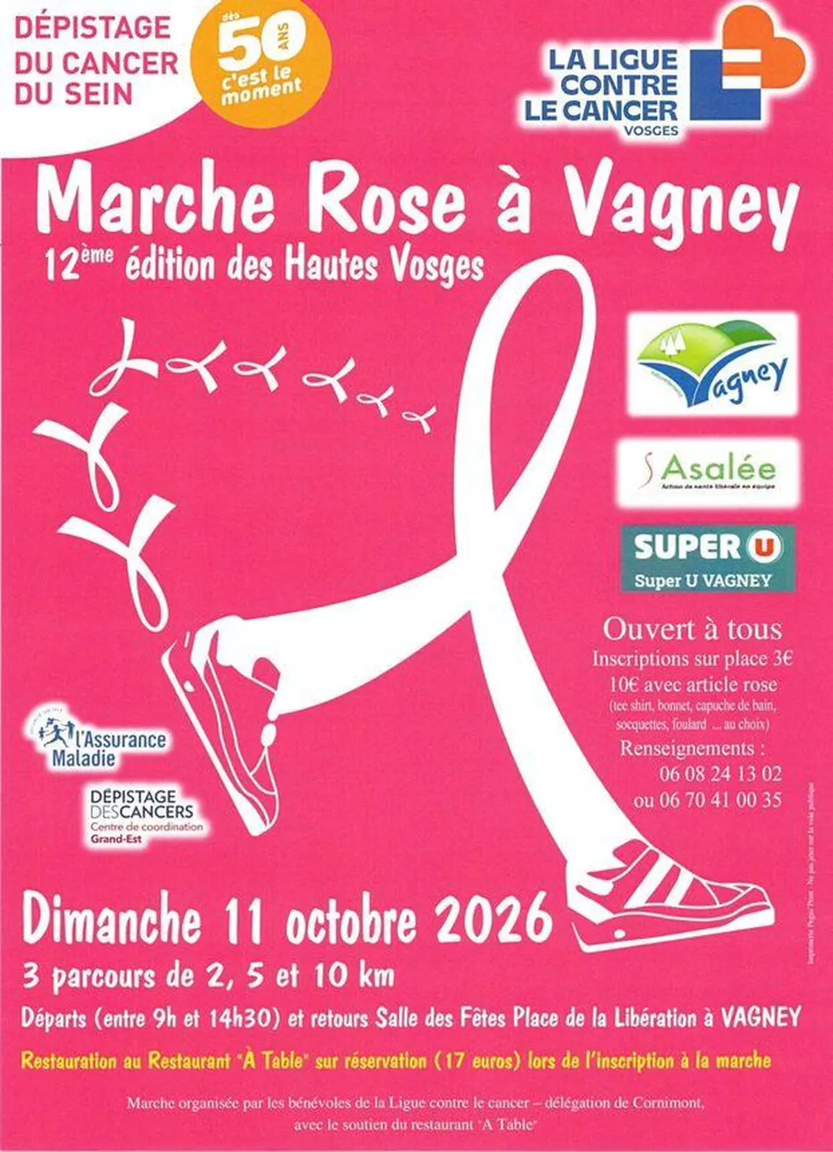 Marche rose - 12ème édition des Hautes Vosges