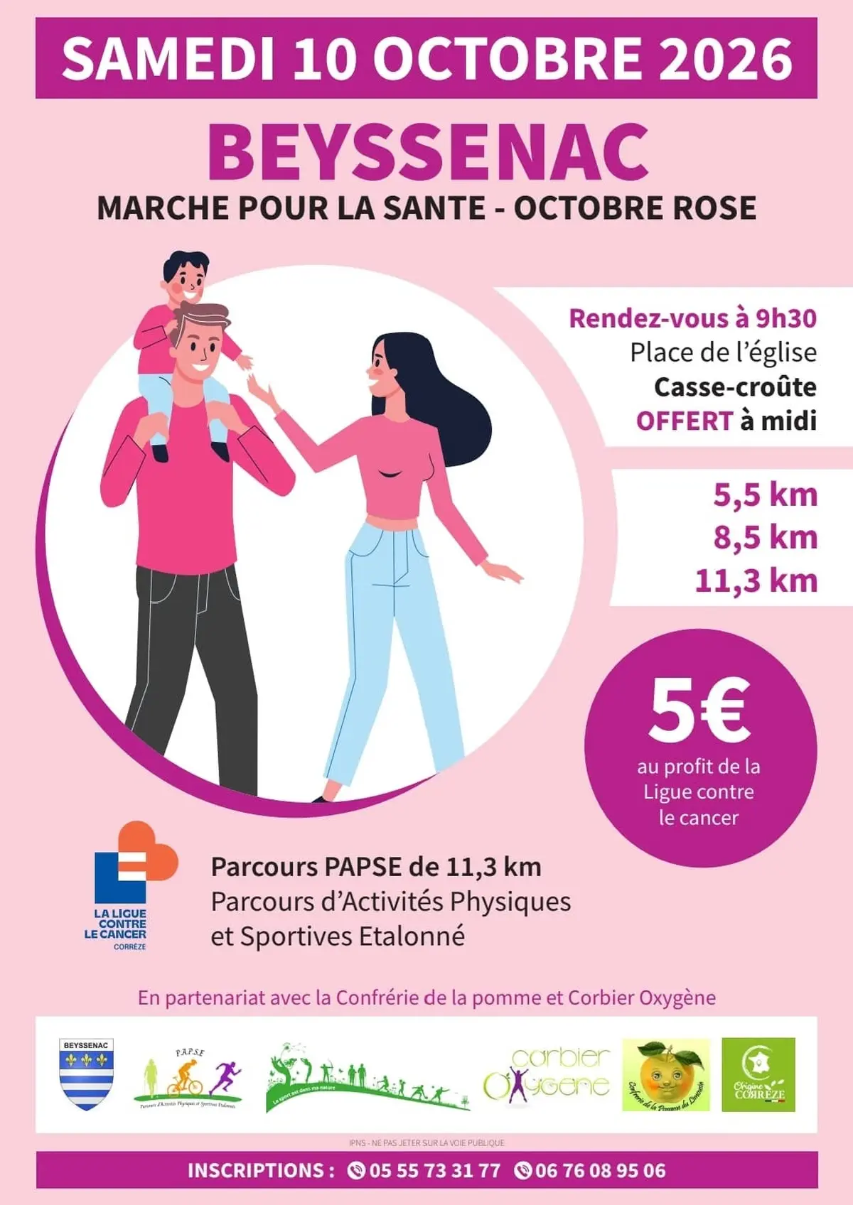 Marche Rose à Beyssenac