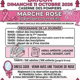 Marche rose à Bricon