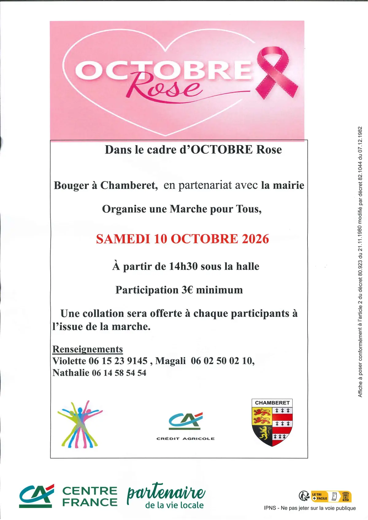 Marche Rose à Chamberet