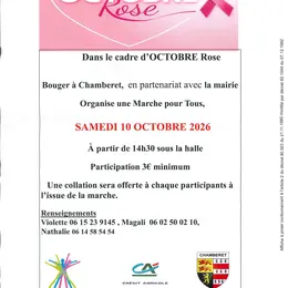 Marche Rose à Chamberet