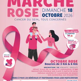 Marche Rose à Lamongerie
