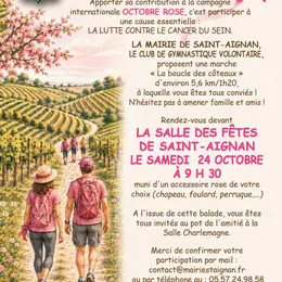 Marche Rose à Saint-Aignan – Randonnée solidaire Octobre Rose 2026
